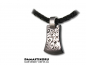 Mobile Preview: Damastikoru Ax pendant, Damascus steel, Seit der Steinzeit ist die Axt sowohl ein wichtiges Werkzeug als auch ein Kampfmittel.