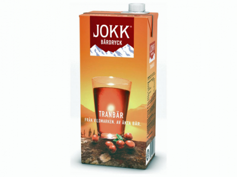 JOKK® Tranbär, Moosbeerensaft, 1000ml, 14,5% Moosbeerensaft.