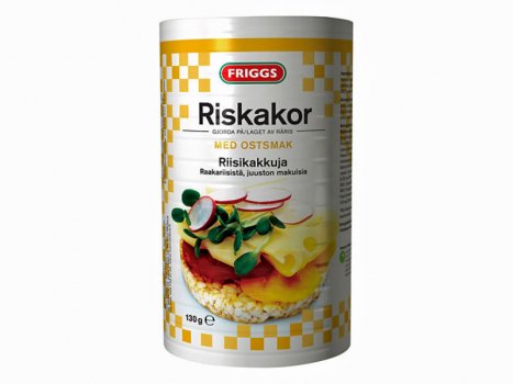 Friggs Riskakor med Ostsmak 125g, Reiscräcker mit Käsegeschmack.
