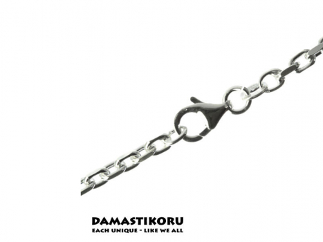 Damastikoru Ankerkette, Breite 2,2 mm, geeignet für mittelgroße Anhänger.