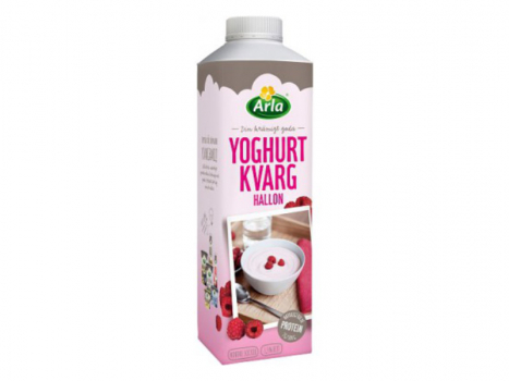 Arla® Yoghurt Kvarg Hallon, 1000g, Ein guter und cremiger Joghurtquark mit einem natürlich hohen Proteingehalt.