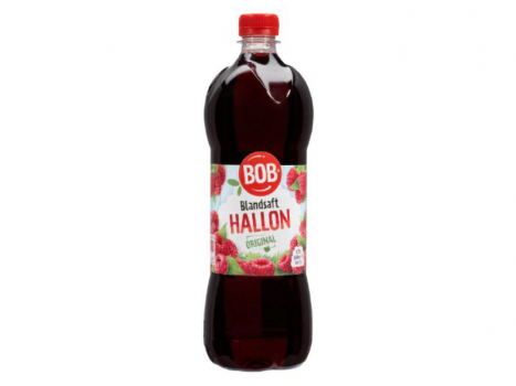BOB Blandsaft Hallon-Sirup, 950ml, ein beliebtes schwedisches Getränk es gibt diverse Sirupsorten.
