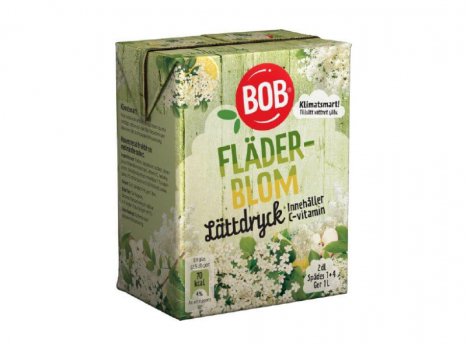 BOB Lättdryck Fläderblom, 200ml, BOB Lättdryck ist ein gesunder, leichter Obst & Beerendrink als Konzentrat.