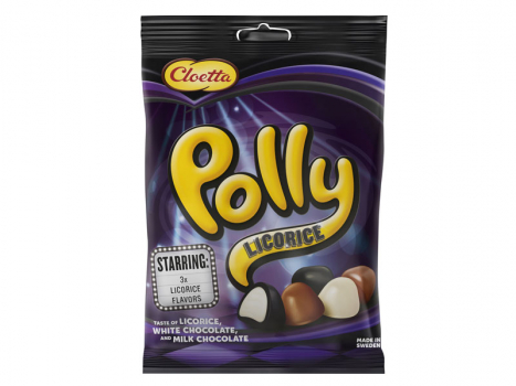 Cloetta Polly Liqourice, 20x100g, Cloetta Polly Liqourice ist eine perfekte Nascherei für diejenigen, die eine wunderbare Mischung aus Lakritz und Schokolade genießen möchten.