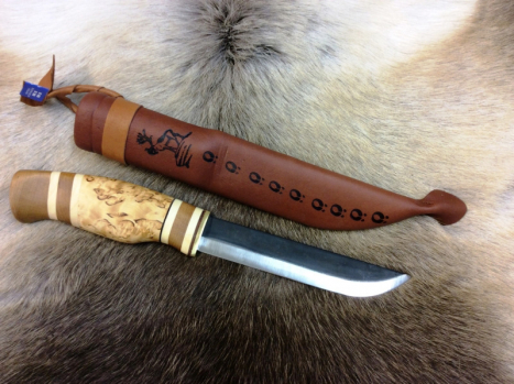 Wood Jewel Messer Lappishknife(23EB)