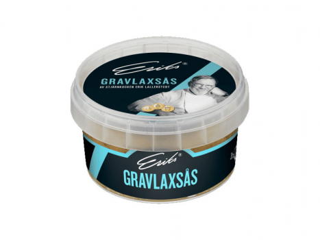Eriks Såser Gravlaxsås 200ml, Eine Gravlax-Sauce sollte einigermaßen süß sein, einen milden Senfgeschmack haben und viel Dill enthalten.