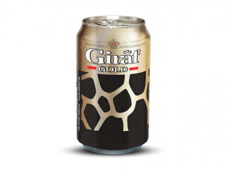 Giraf Gold 5,6% 24x330ml, Ein Bier mit einem frischen, aromatischen Geschmack, das seit 1962 hergestellt wird.