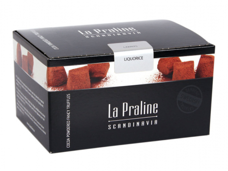 La Praline Konfekt Lakritz, 10 x 200g, La Praline Konfekt Lakritz kommen aus Schweden und sind feine Schokoladentrüffel mit Lakritzgeschmack.