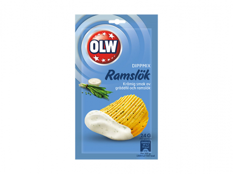 OLW Dippmix Ramslök, 24g, Ein cremiger Geschmack nach Sauerrahm und Bärlauch.