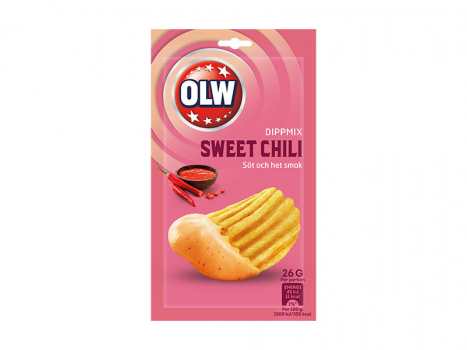 OLW Dippmix Sweet Chili, 26g, Ein Dip mit einem süßen und scharfen Geschmack.