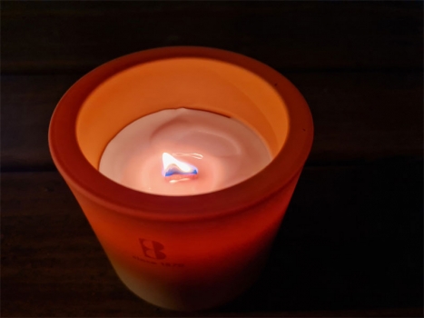 Bolsius Summer Nights Outdoor-Kerze 80mm, Für den Außenbereich, Brenndauer ca. 30 Stunden.