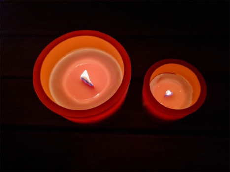 Bolsius Summer Nights Outdoor-Kerze 80mm, Für den Außenbereich, Brenndauer ca. 30 Stunden.