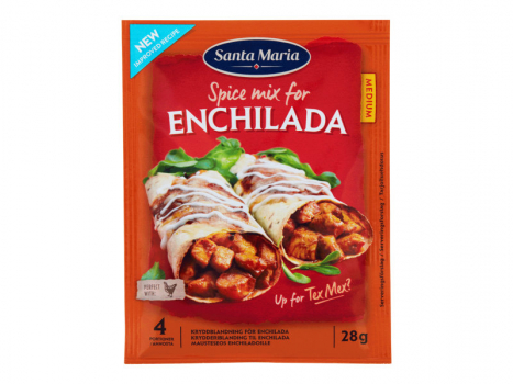 Santa Maria Enchilada Spice Mix 28g, Dies Würzmischung gibt in Ihren Enchiladas einen unglaublich guten Geschmack.