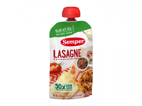 Semper Lasagne 6 månader, 120g