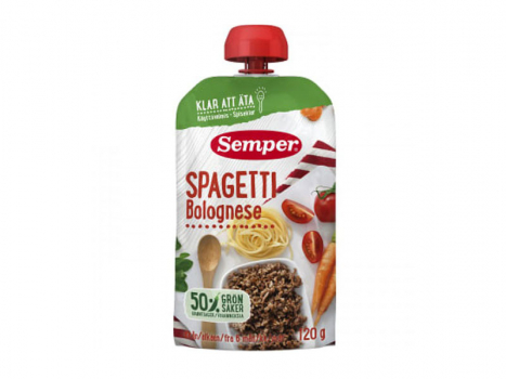 Semper Spaghetti Bolognese 6 månader, 120g