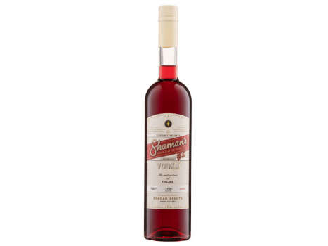 Shaman Lingonberry Vodka 700ml, Shaman Lingonberry Vodka 37,5% vol. hat seinen frischen, beerig-säuerlichen Geschmack von frischen Preiselbeeren aus der finnischen Tundra.
