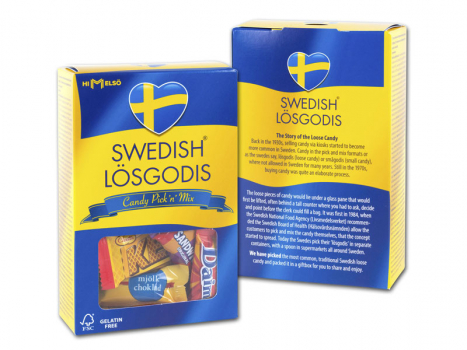 Swedish Fika Lösgodis Box, 10x300g, Swedish Fika Lösgodis Box ist eine Mischung der beliebtesten schwedischen Süßigkeiten, verpackt in einer schönen Geschenkbox.