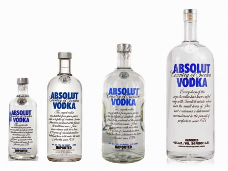 Absolut Vodka Blau 1000ml