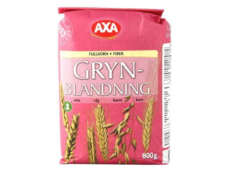AXA Grynblandning 800g, Eine geschmackvolle Mischung aus Roggen, Weizen, Hafer und Gerste.