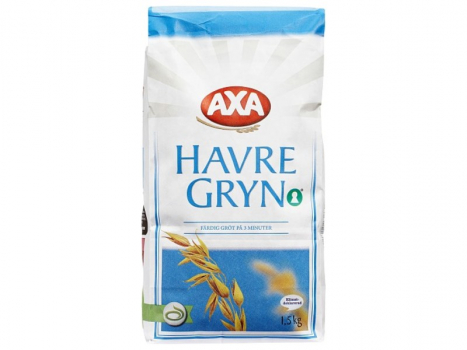 AXA Havregryn 1500g, Man sagt, dass der weltbeste Hafer aus den nordischen Ländern kommt.