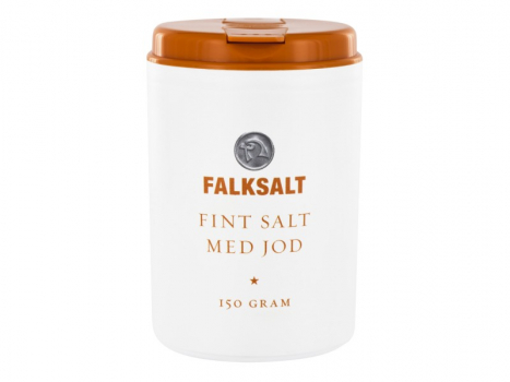 Falksalt Hushållssalt med jod 150g, Das mehr an Jod macht dieses feine Salz zu einem ausgezeichneten Küchen- und Speisesalz für die meisten Menschen.