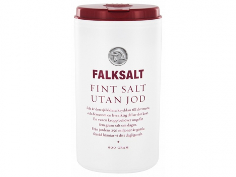 Falksalt Hushållssalt utan jod 600g, Verwenden Sie Salz ohne Jod, wenn Sie oder einer Ihrer Gäste empfindlich auf Jod reagieren.