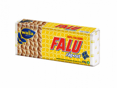 Wasa Falu rag rut 470g, leicht und luftig gebackenes Knäckebrot, bestehend aus 100% Roggenvollkornmehl.