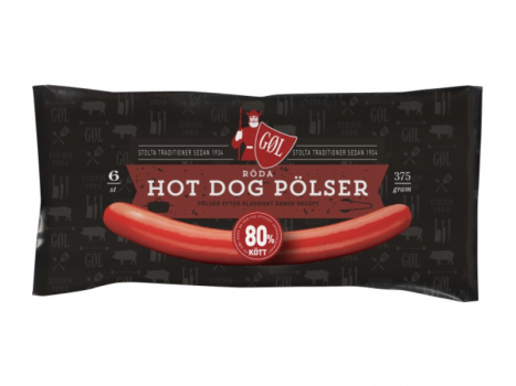 Gol Pölser Röd Hot Dog Pölser 375g