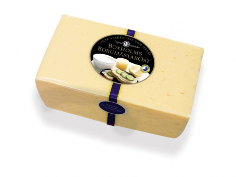 Boxholms Borgmästarost Lagrad 800g, Boxholms Borgmästarost Lagrad, ein gereifter Käse mit gut entwickeltem Geschmack und Aroma.