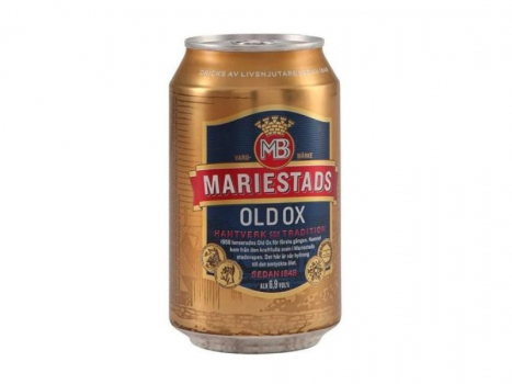 Mariestads Old ox 6,9% 24x330ml, Old Ox ist ein Bockbier mit einem deutlich malzhaltigen und aromatischen Hopfencharakter.