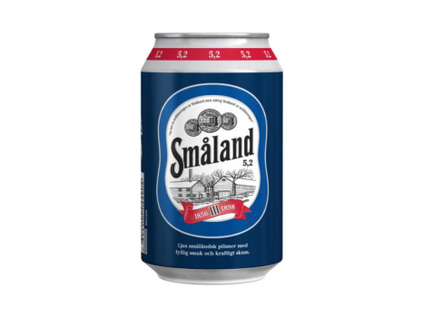 Småland Premium Lager 5,2% 24x330ml, Småland wird nach der tschechischen Pilsner Tradition hergestellt.