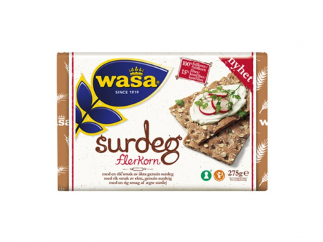 Wasa Surdeg Flerkorn, ca. 275g, Wasa Mehrkorn-Sauerteig bringt Ihnen den authentischen Geschmack der Tradition und alles gute aus der Natur.