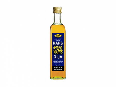 Zeta, Rapsolja kallpressad blommig 500ml, Kaltgepresstes, schwedisches Rapsöl mit einem sanften und blumigen Aroma.
