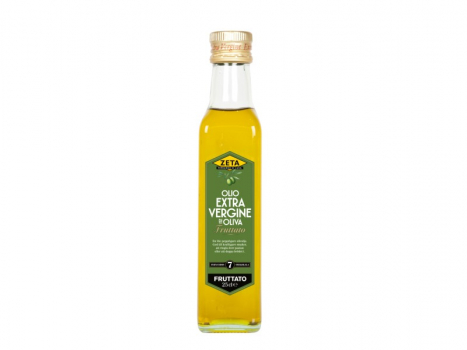 Zeta, Olivolja Fruttato Extra Vergine 250ml, Eine frisches Olivenöl extra vergine in typisch italienischem Stil mit einem milden, pfeffrigen Nachgeschmack.