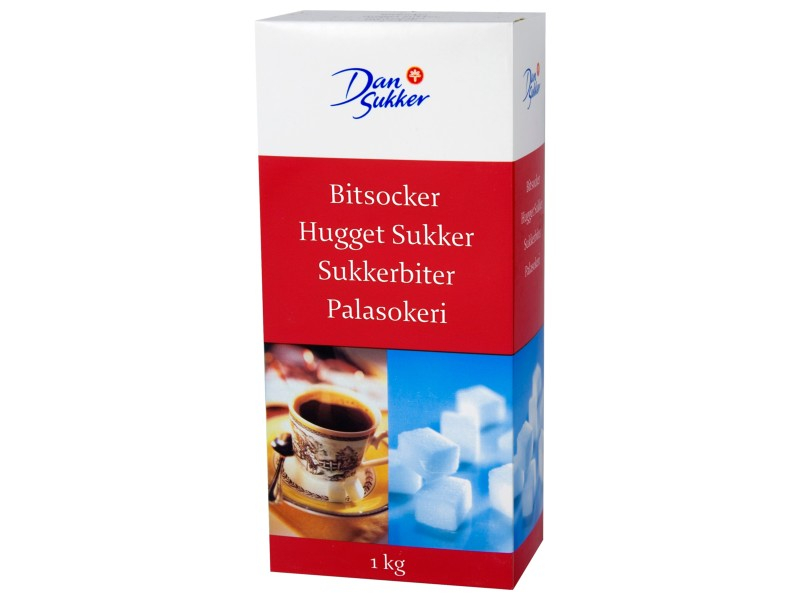 Dansukker Bitsocker 1000g, Bitsocker enthält harte Zuckerwürfel mit einer langen Schmelzzeit.