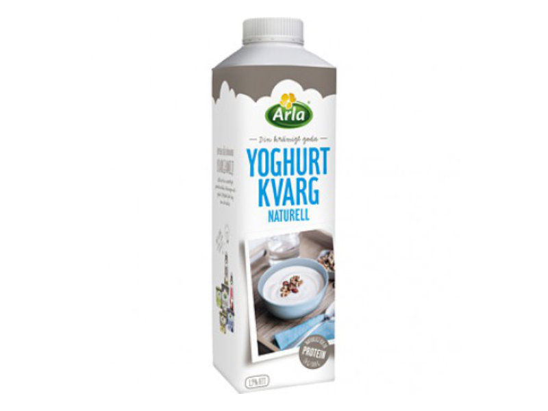 Arla® Yoghurt Kvarg Naturell, 1000g, Ein guter und cremiger Joghurtquark mit einem natürlich hohen Proteingehalt.