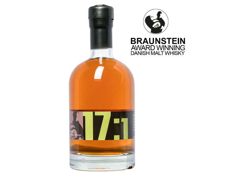 Braunstein Library Collection 17:1 500ml, Ein ausgewogener, weicher und komplexer Whisky, gelagert in einer Vielzahl von großen und kleinen Sherrys-Fässern.