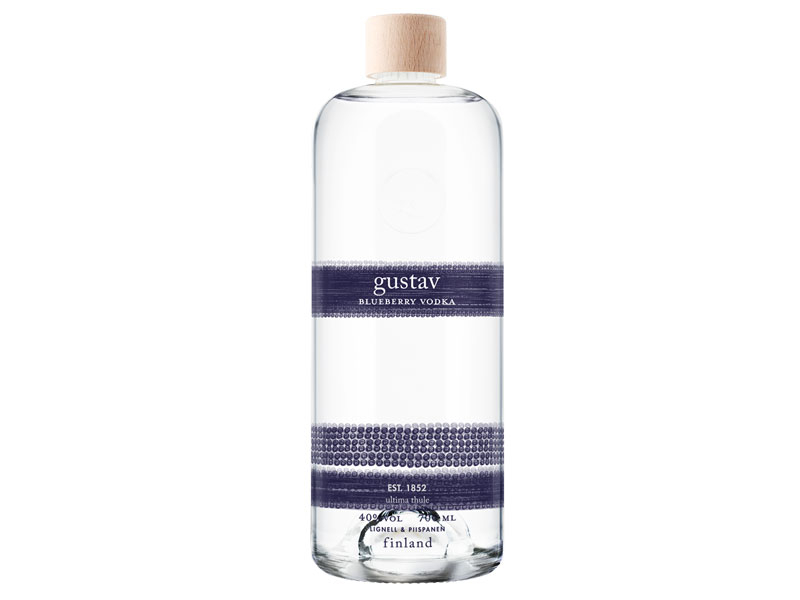 Gustav Blueberry Vodka 700ml, Gustav Blueberry Vodka 40% vol. der Traditionsfirma Lignell & Piispanen beeindruckt mit seinen starken, aromatischen Noten sowohl als Schnaps wie auch als Digestif.