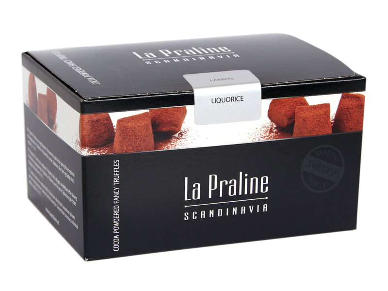 La Praline Konfekt Lakritz, 10 x 200g, La Praline Konfekt Lakritz kommen aus Schweden und sind feine Schokoladentrüffel mit Lakritzgeschmack.
