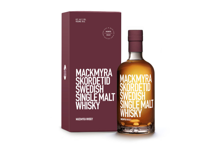 Mackmyra Skördetid 700ml, Mackmyra Skördetid (Erntezeit) ist ein schwedischer Single Malt Whisky, teilweise in Masi Costasera Amarone Fässer gereift.