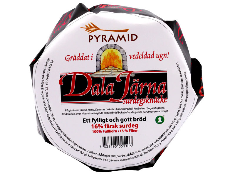 Pyramidbageriet Dala Järna Sauerteig-Knäckebrot 14 x 500g, Pyramidbageriet Dala Järna Sauerteig-Knäckebrot​ ist ein kerniges, ballaststoffreiches Knäckebrot.