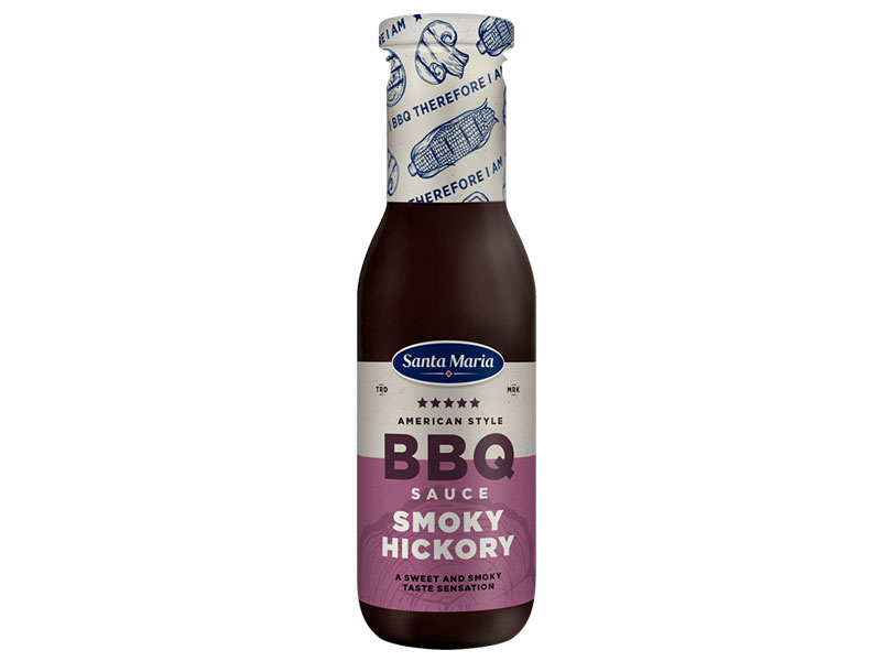 Santa Maria BBQ Sauce Smokey hickory 365g, Eine echte und authentische amerikanische Barbecue-Sauce.