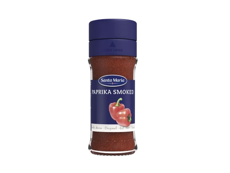 Santa Maria Paprika Smoked 37g, Geräuchertes Paprikagewürz wird über offenem Feuer geräuchert und erhält so seinen charakteristischen Geschmack.