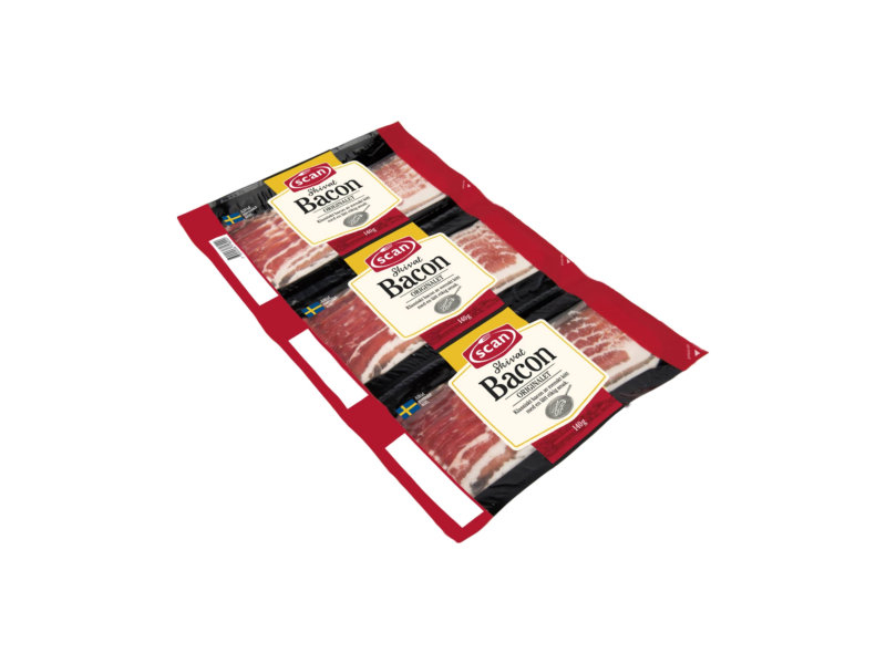 Scan Bacon 3-pack 420g, Bacon in Scheiben, 3 Packungen, von Scan.