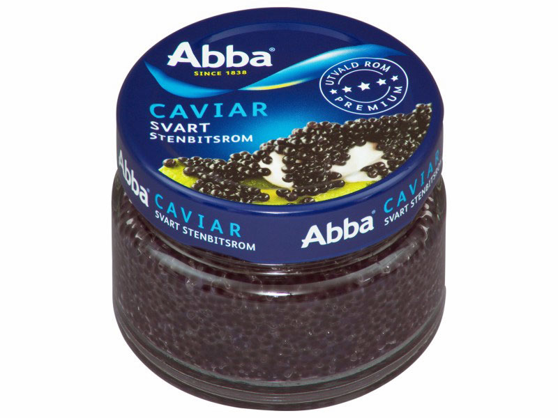Abba Caviar svart stenbit 80g, Stenbitsrom wurde ursprünglich gemacht, um den berühmten, schwarzen, russischen Kaviar zu imitieren.