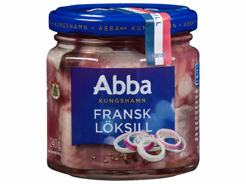 Abba, Fransk löksill 240g, Fransk löksill ist nach dem französischen Rotweinessig und den knusprigen Zwiebeln benannt.