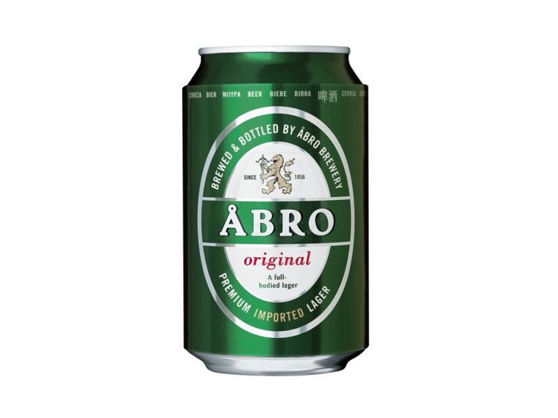 Abro Original 5,2% 24x330ml, Ein Småland Qualitätsbier aus der ältesten Familienbrauerei.