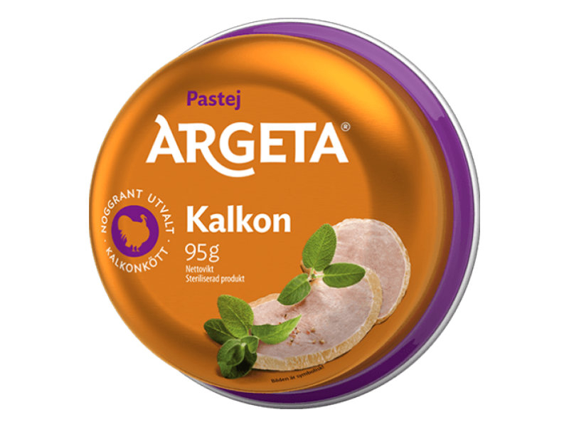 Argeta Kalkonpastej 95g, Argeta Truthahnpastete ist mild und angenehm im Geschmack.