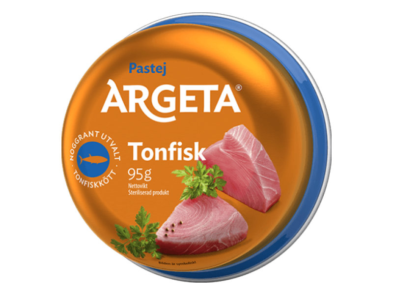 Argeta Tonfiskpastej 95g, Sehr beliebt, sanft und gut im Geschmack.