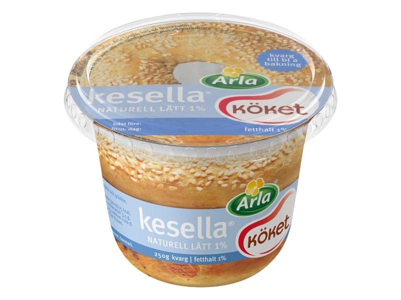 Arla Kesella® kvarg lätt 1%, 250g, Arla Köket Kesella ® kvarg lätt hat einen frischen, herben Geschmack und passt am besten zu Brot und Gebäck.
